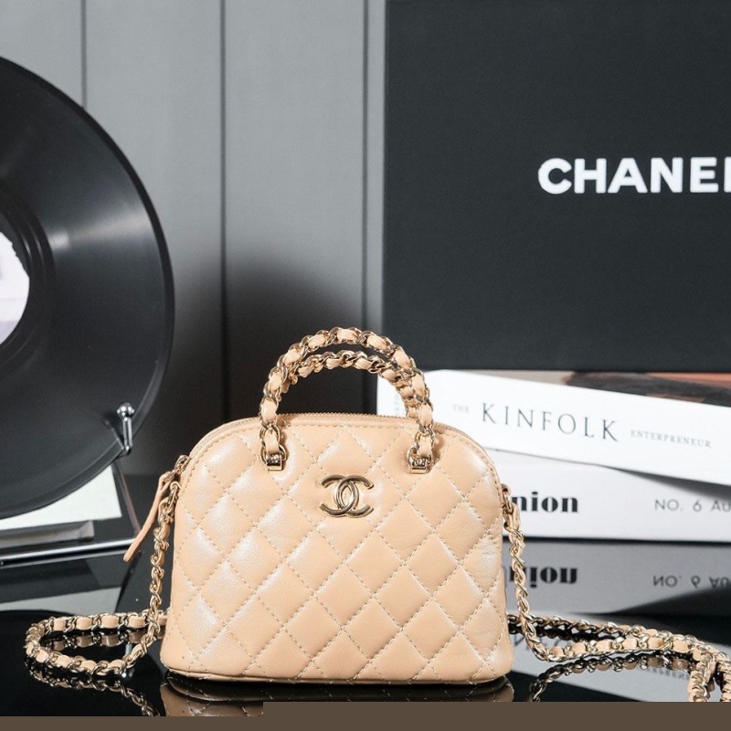 Ch*el top handle bags